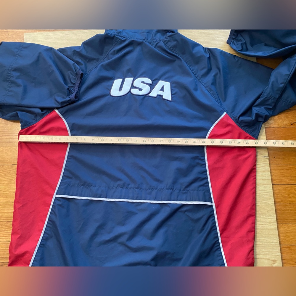 Nike USA 🇺🇸 Soccer Pullover Navy Blue Windbreaker 🇺🇸 XL - Picture 15 of 16